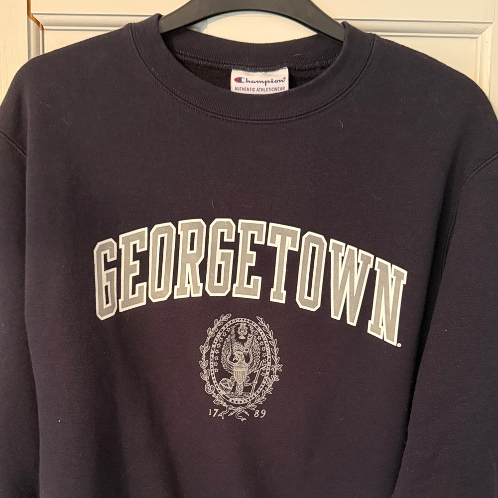 Champion Navy Georgetown Sweatshirt